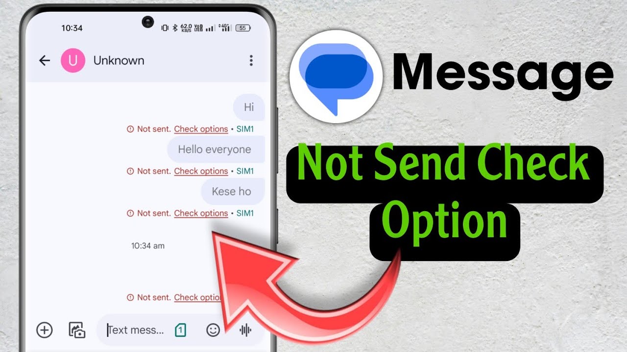 Not sent check options sms problem | Fix Message Not Send Problam