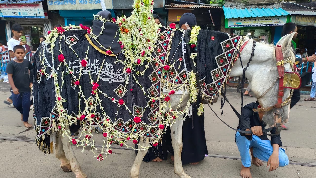 🔴🇮🇳3rd Muharram Duldul Zuljanah ki Shabi in Kolkata kathal Bagan Imambara | Muharram 2025 in Kolkata