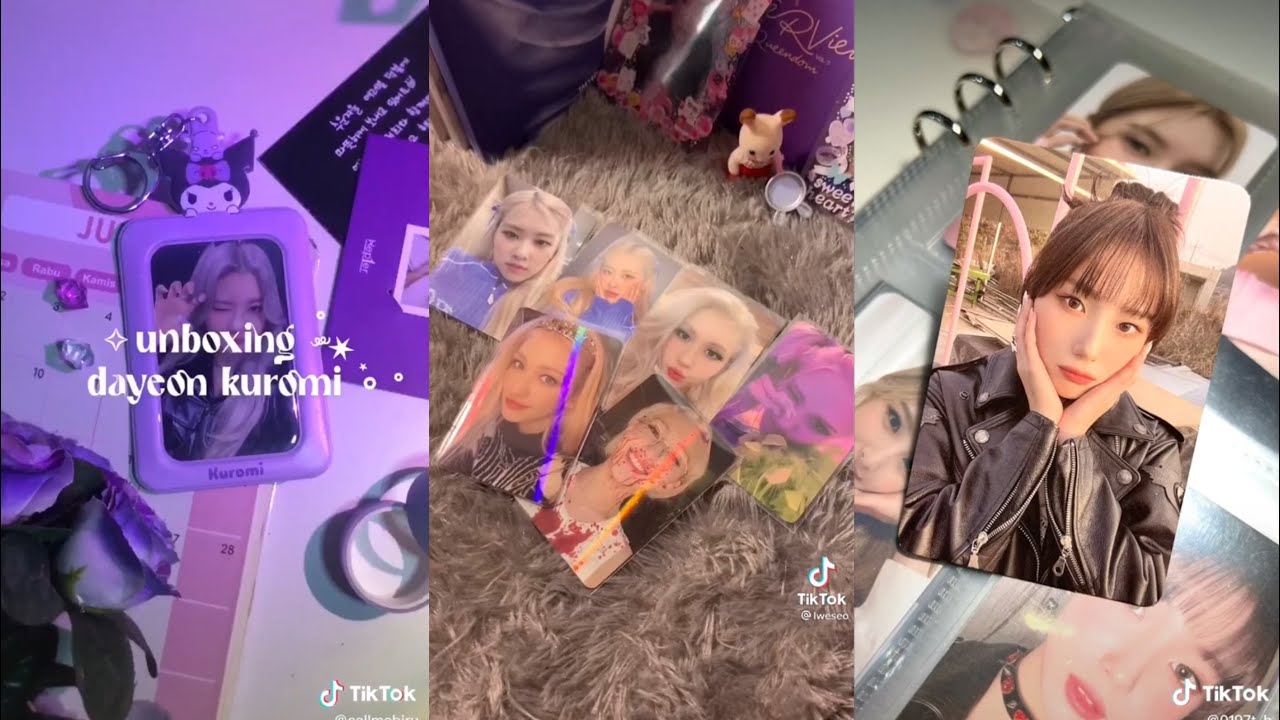 unboxing photocard kpop ♡︎💌 || tiktok compilation 🗯