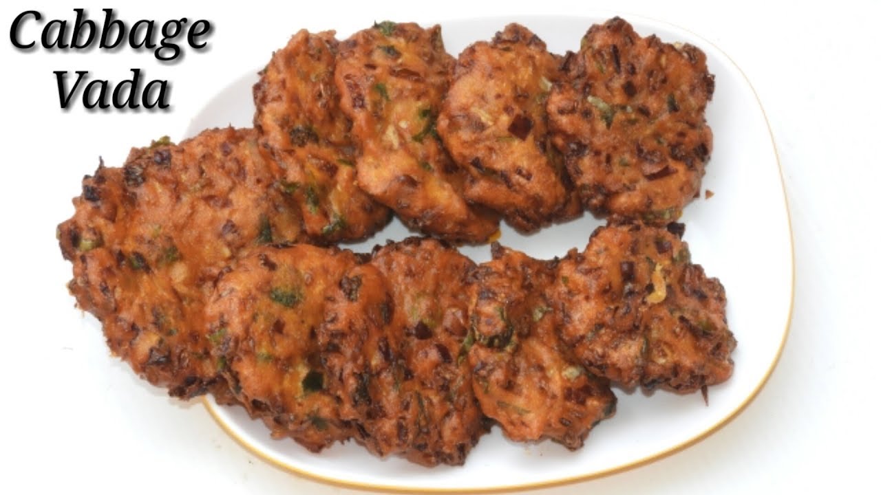 Cabbage Vada in Kannada | ಎಲೆಕೋಸು ವಡೆ | Quick Cabbage Vada recipe in Kannada | Rekha Aduge