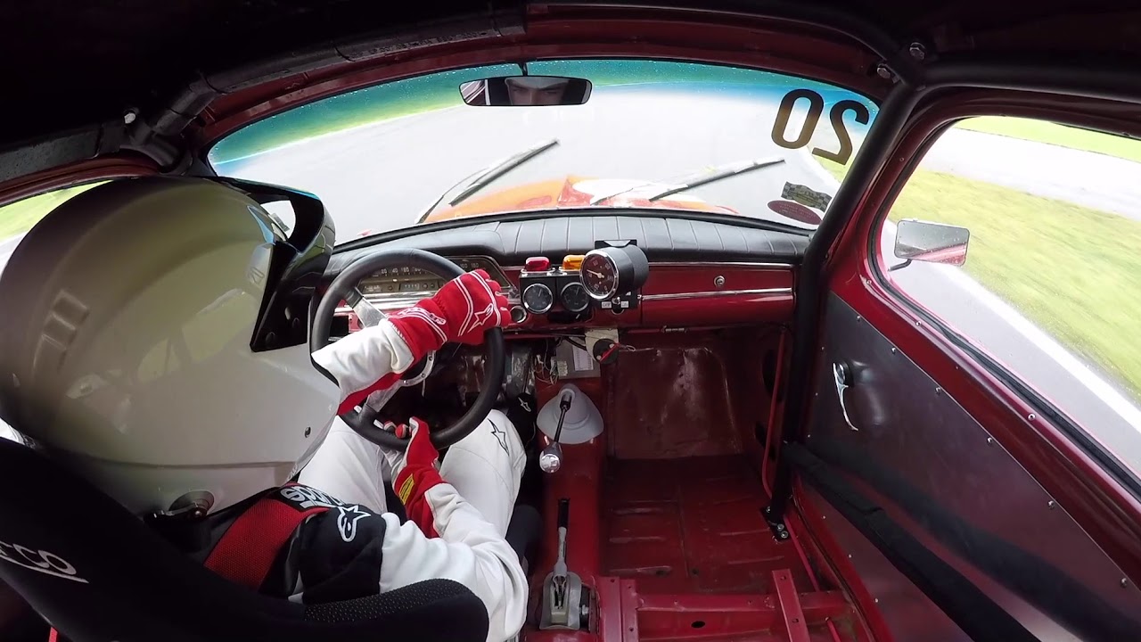 Volvo PV544 Sport onboard wet race @Ring Knutstorp '19