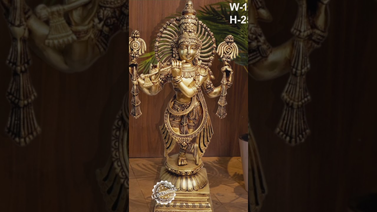 Sri krishna ji ki statue in super Fine Pital m place your order on 9315210273
