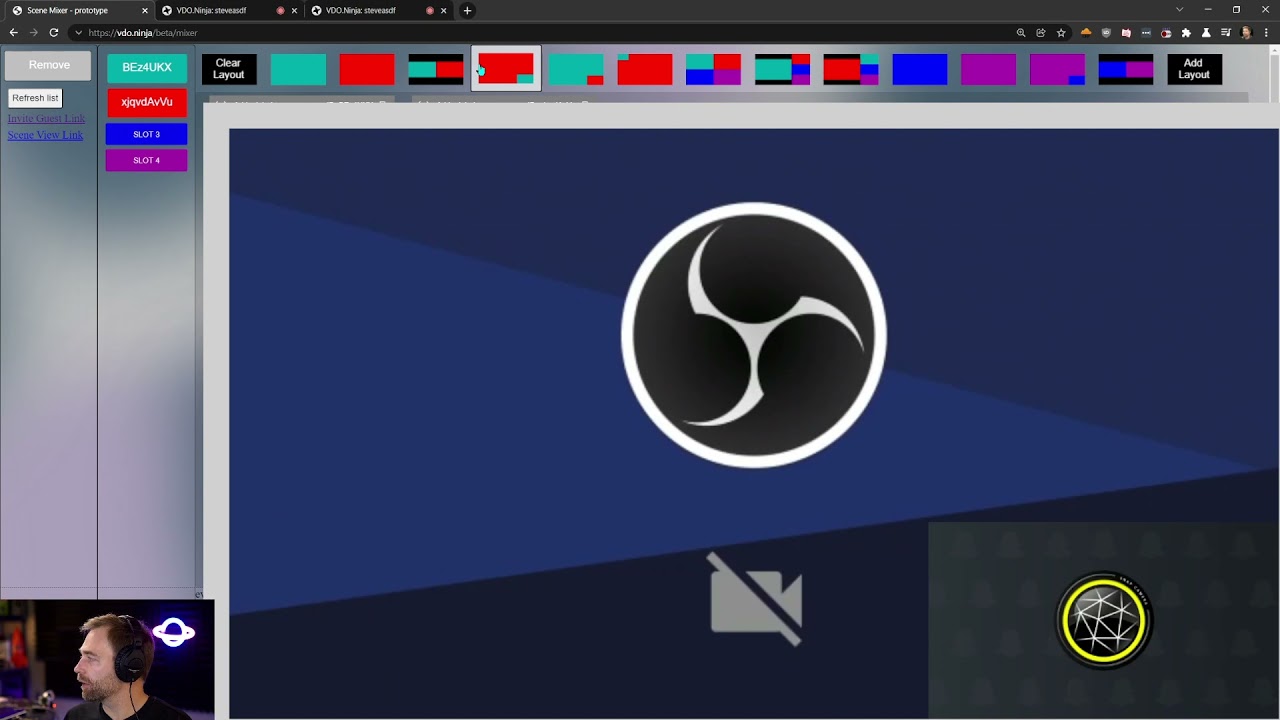 Custom & dynamic scene layouts in VDO.Ninja