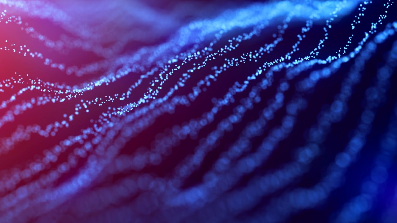 ФОН ☄ Смещение Линий из Частиц BOKEH. Абстрактное зацикленное видео для монтажа +4K 60FPS