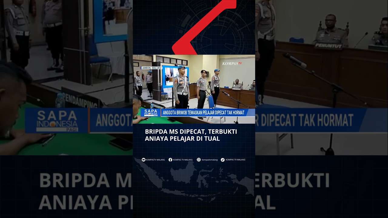 Anggota Brimob Tewaskan Pelajar Dipecat Tak Hormat