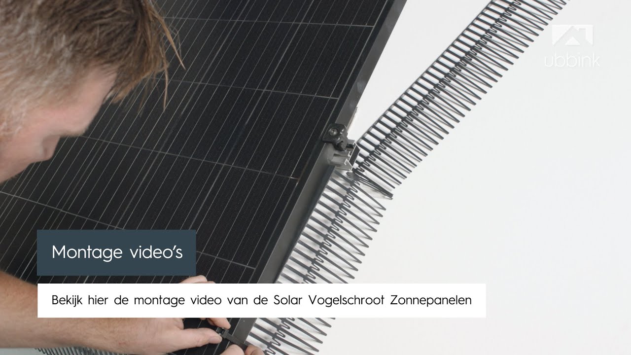 Montage video Ubbink Solar Vogelschroot Zonnepanelen