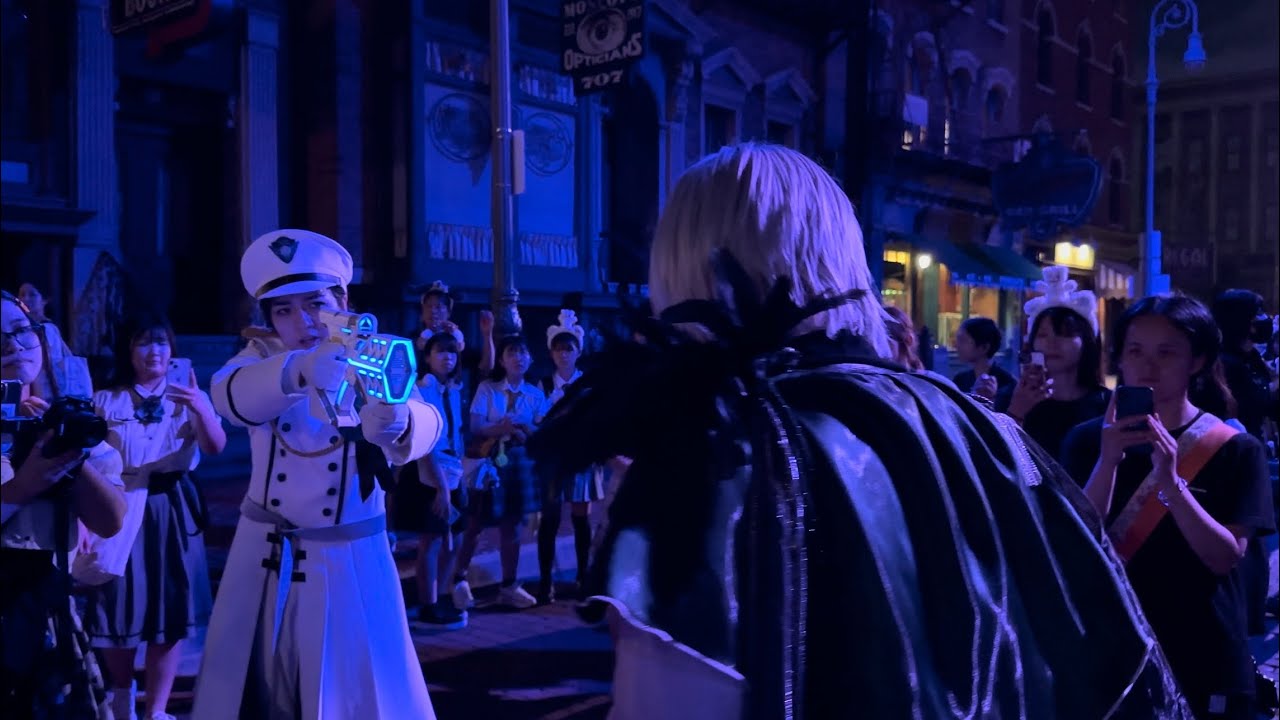 【USJホラー・ナイト2024】ミッション完了！基地に帰投するブルーローズ隊　2024/9（4K HDR 60fps）