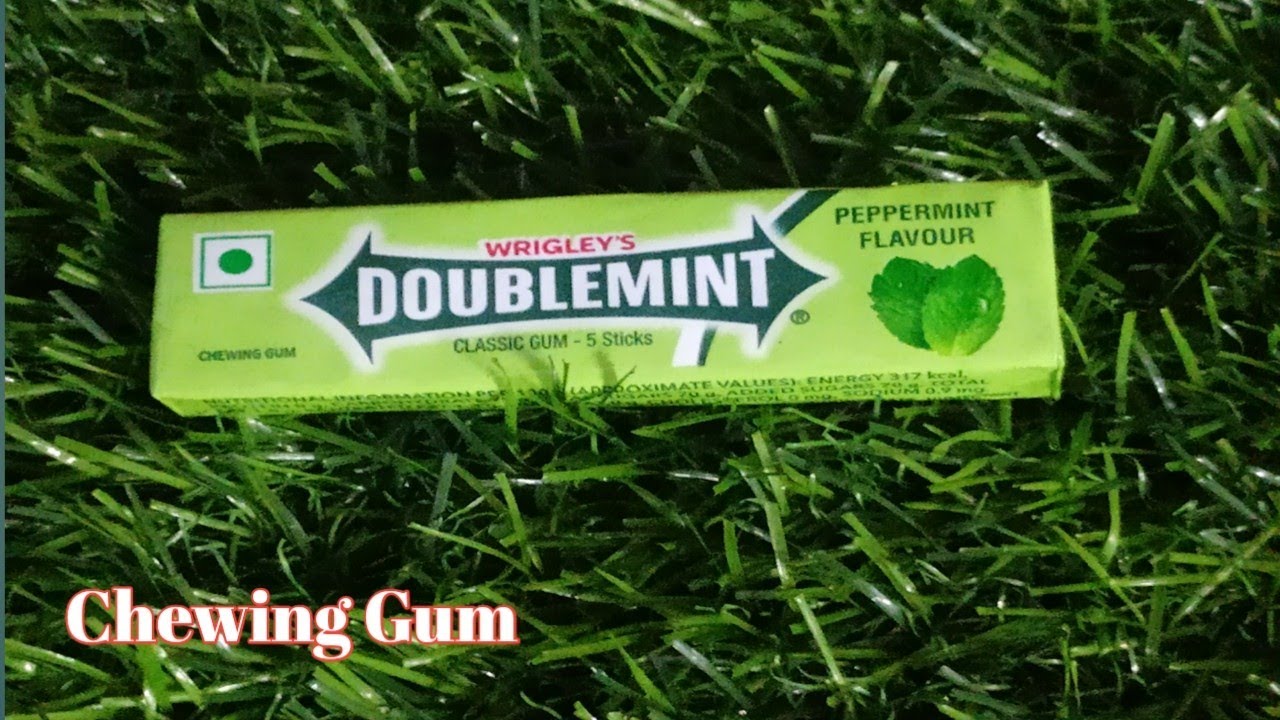 WRIGLEY'S DOUBLEMINT | Peppermint Flavour | CLASSIC GUM | 5  STICKS | Chewing Gum