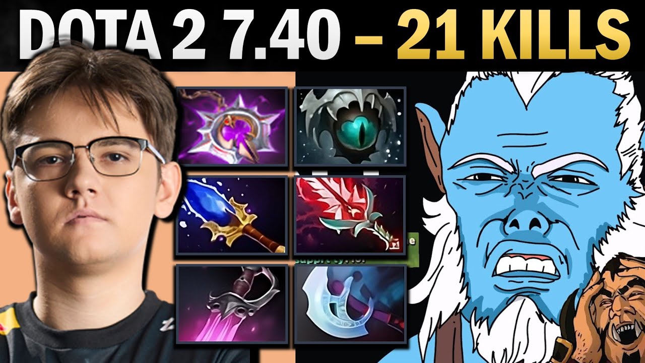 Phantom Lancer Pro Carry with 21 Kills and Nullifier - Gameplay Dota 2