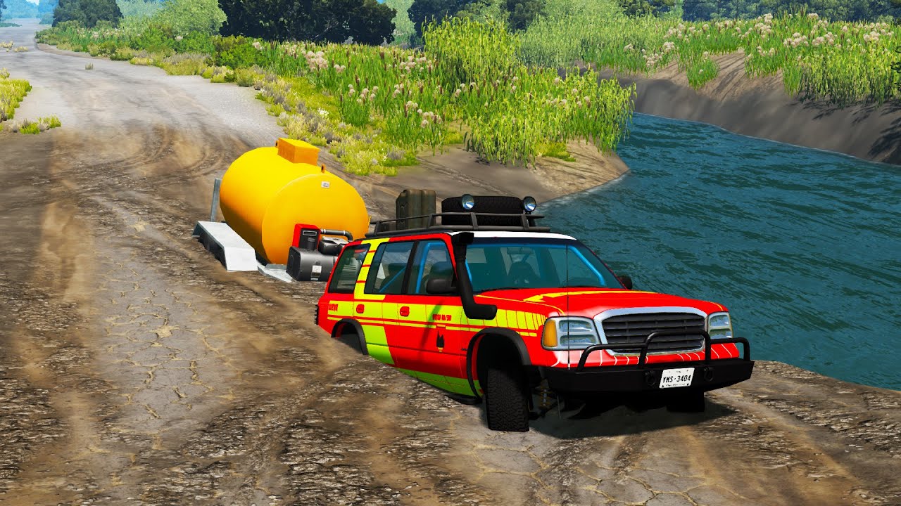 Cars vs Mud Pit #7 | BeamNG.DRIVE