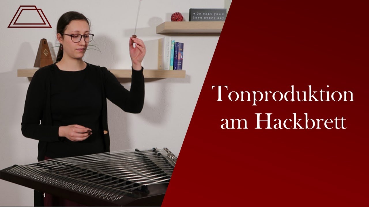 Wie spiele ich einen Ton auf dem Hackbrett?