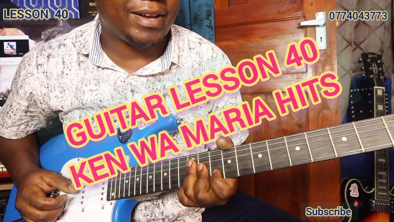 LEARNING KAMBA BENGA GUITAR with ERIC MBUVI TUTORIAL PART 40 ft YATTA boys band Ken wa Maria