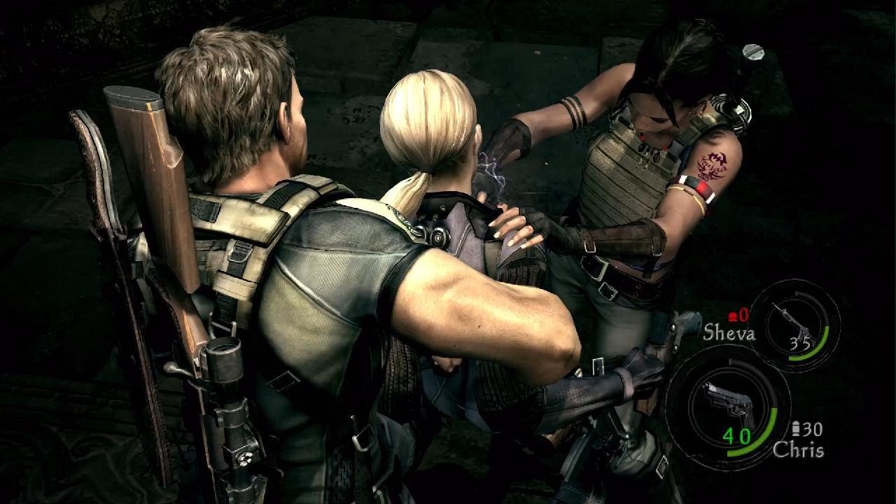 RESIDENT EVIL5 Chris redfield vs jill Valentine