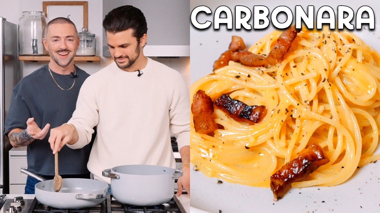 Eric D&rsquo;Alessandro Tries My Carbonara and Loses His Mind | Your Pasta Sucks with Matteo Lane