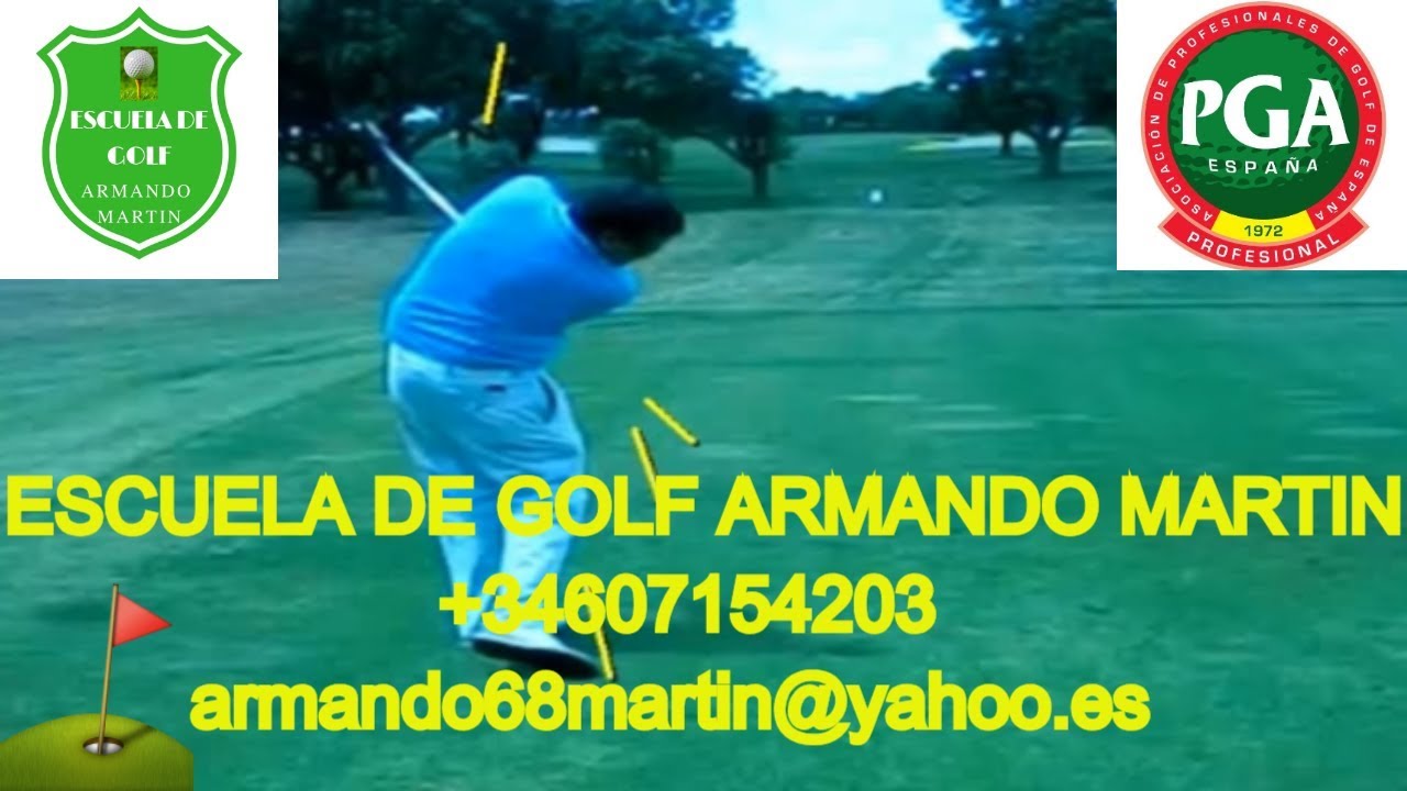 CLASES DE GOLF como corregir el plano del swing en 5 minutos