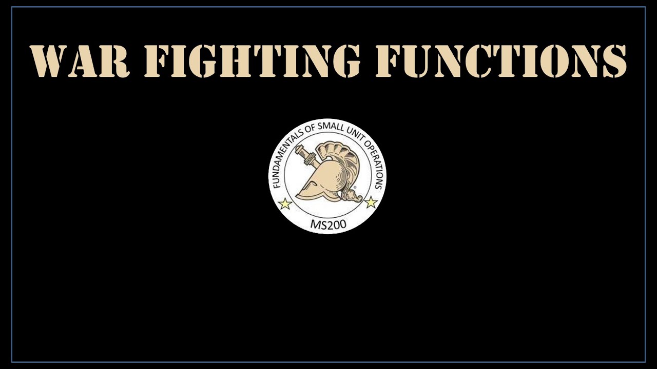 Enemy Analysis by War Fighting Function