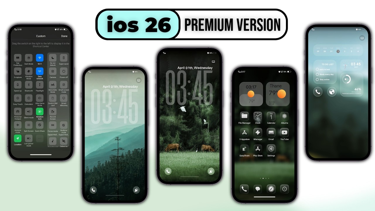 Get iPhone 17 Look In Android Device| ios 26 Theme For Vivo & iQ00 | Best Vivo Theme 2026 #iphone