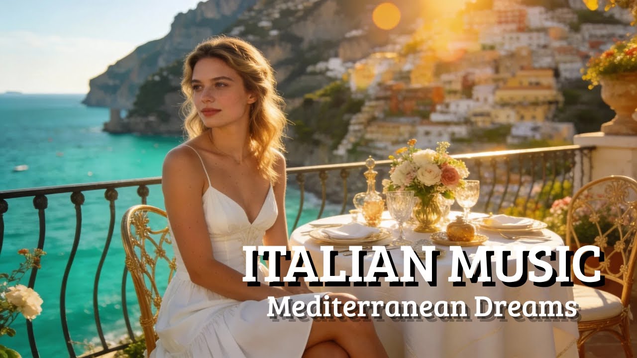 Italy Relaxing Ambience 🎶 2+ Hours Soothing Italy Soundscape Italian Riviera Views