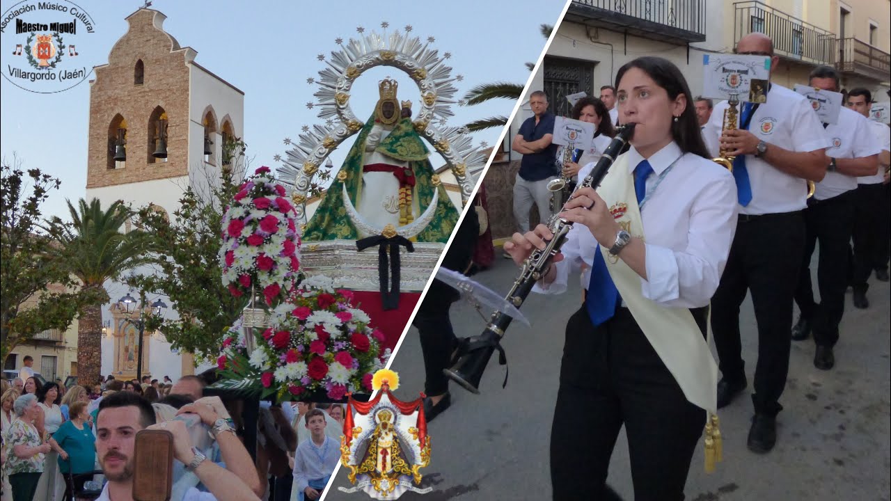 Procesión Virgen de la Cabeza 2024 en Villargordo | Banda de Música AMC Maestro Miguel