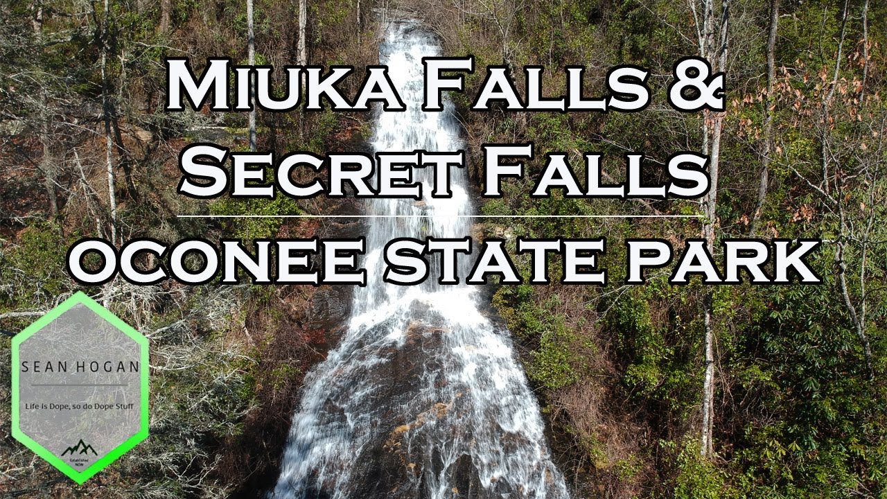 Miuka Falls & Secret Falls via Winding Stairs Trail, SC -- DJI Drone Footage