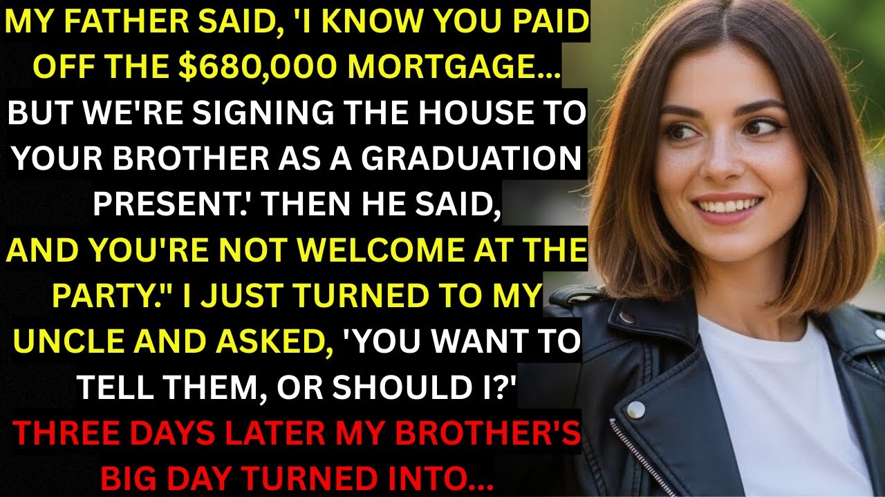 My Father Said, “I Know You Paid Off The $680,000 Mortgage… But You’re Not....