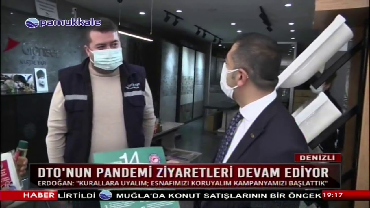 Pamukkale TV-DTO'nun pandemi ziyaretleri devam ediyor 16.03.2021