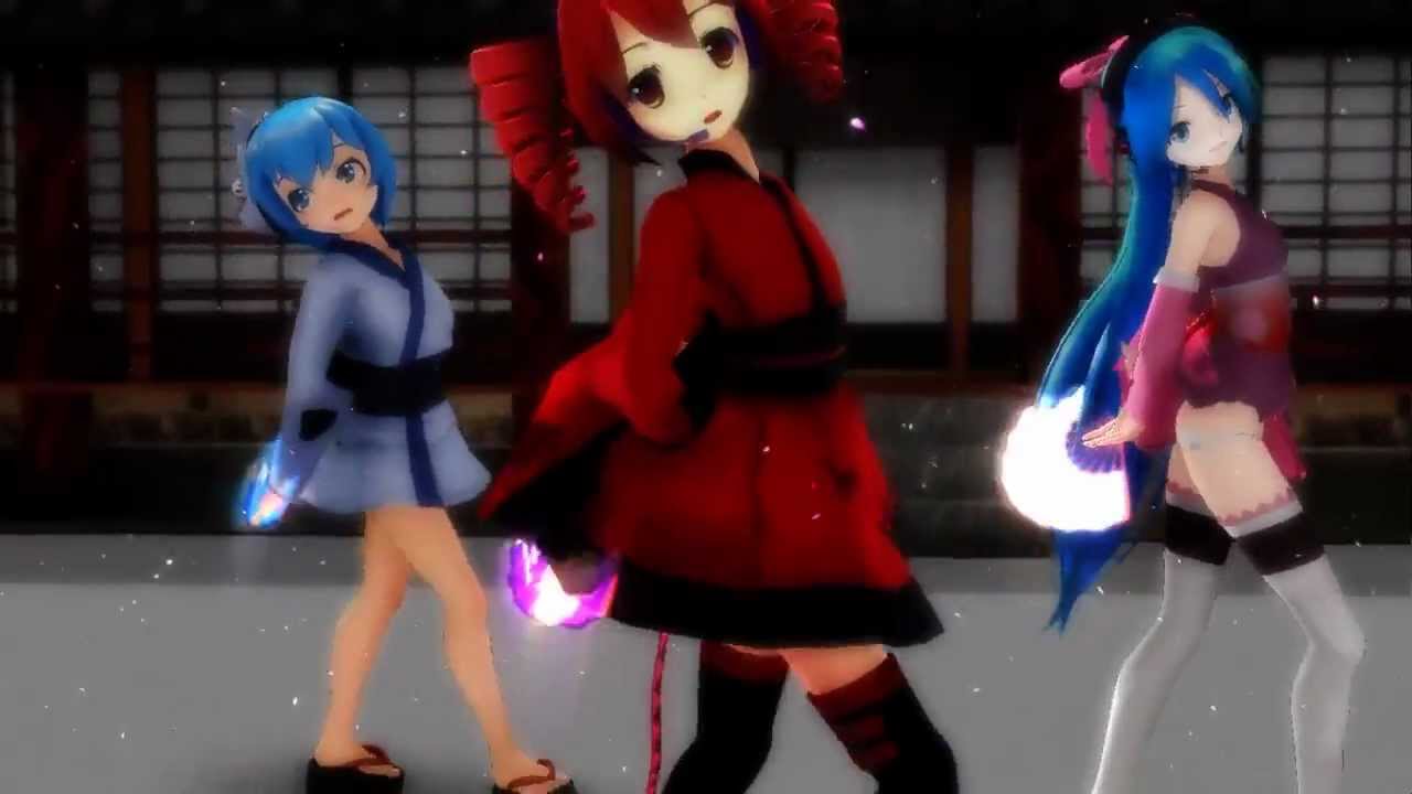 【MMD】着物で千本桜を舞っていただいた【重音テト誕生祭】