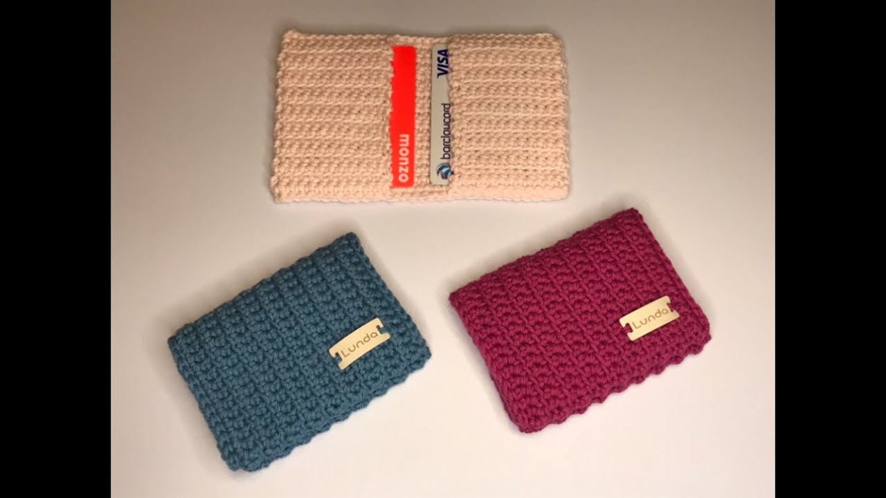 How to Crochet a Card Holder, Wallet, Easy Pattern, Beginner Friendly