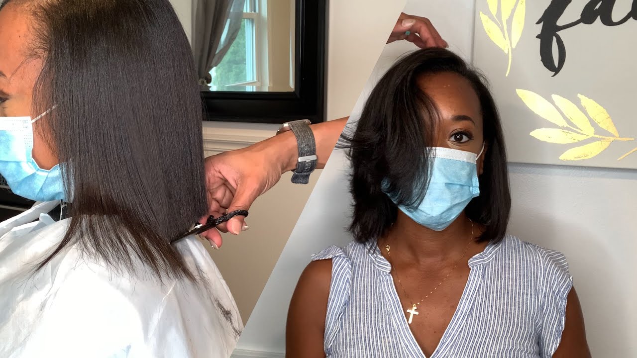 Hair cut FLOWY layered BOB