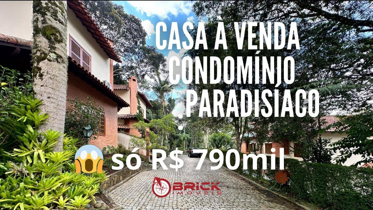 CASA EM ESTILO RÚSTICO COM 3 QUARTOS SENDO 1 SUÍTE EM QUEBRA FRACOS - TERESÓPOLIS/RJ. ❌VENDIDA❌
