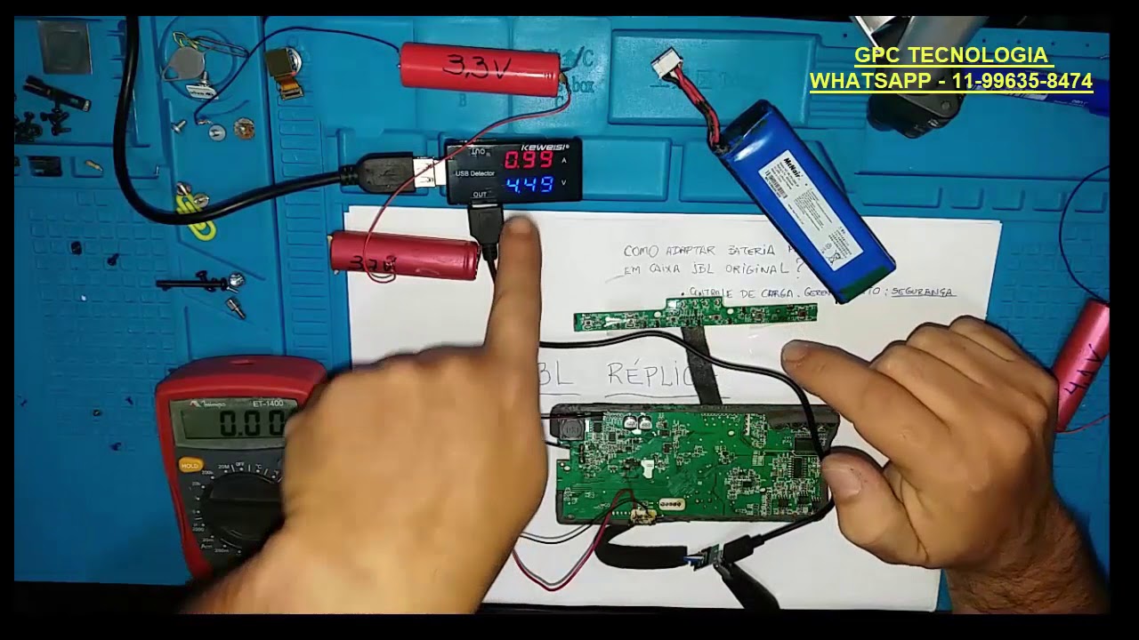 USAR BATERIA PARALELA EM JBL CHARGER 2 - EXPLICAÇÃO