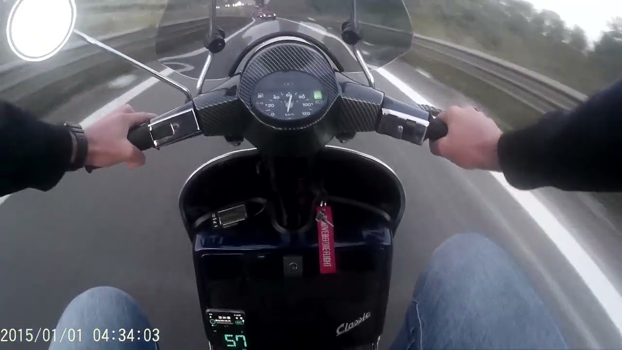 Vespa px 177 crono e marmitta F. Ragucci (test)