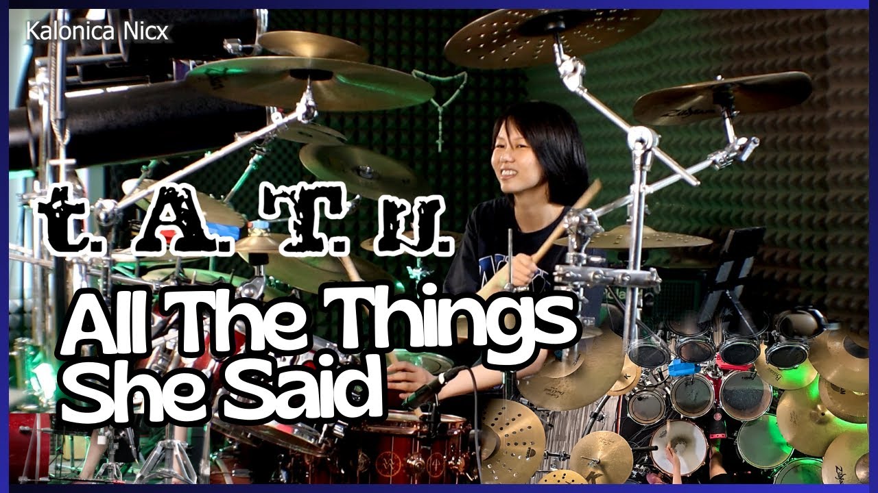 t.A.T.u. - All The Things She Said || Drum cover by KALONICA NICX