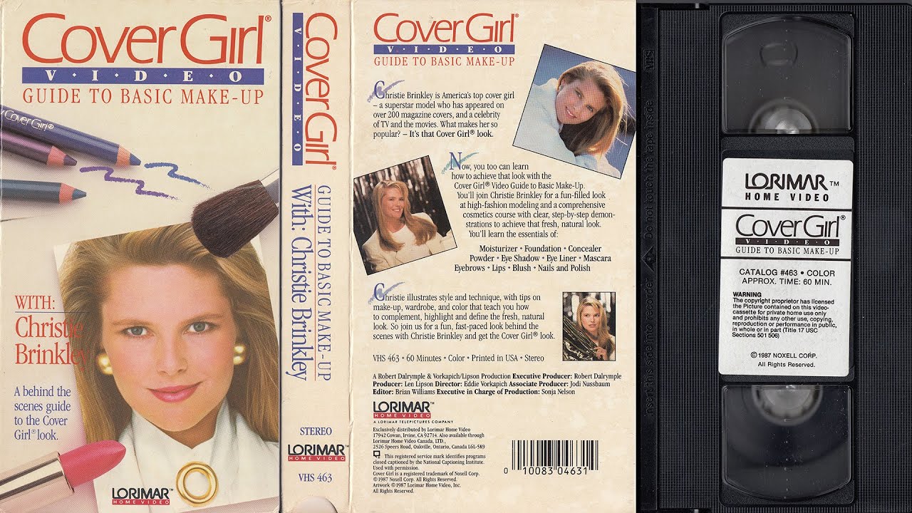 Cover Girl Video Guide to Basic Makeup (1987) VHS 60fps