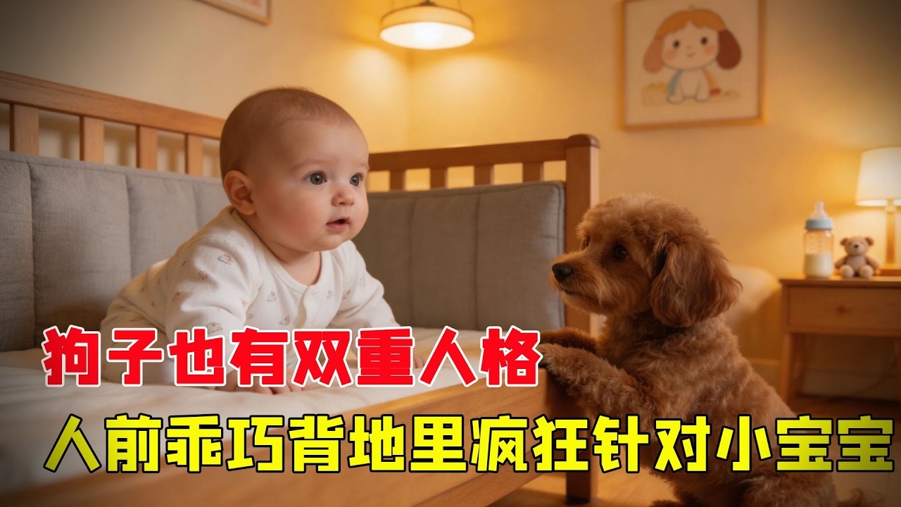 狗子也有雙重人格？在人前乖巧背地裡瘋狂針對小寶寶，背後原因讓主人追悔莫及！