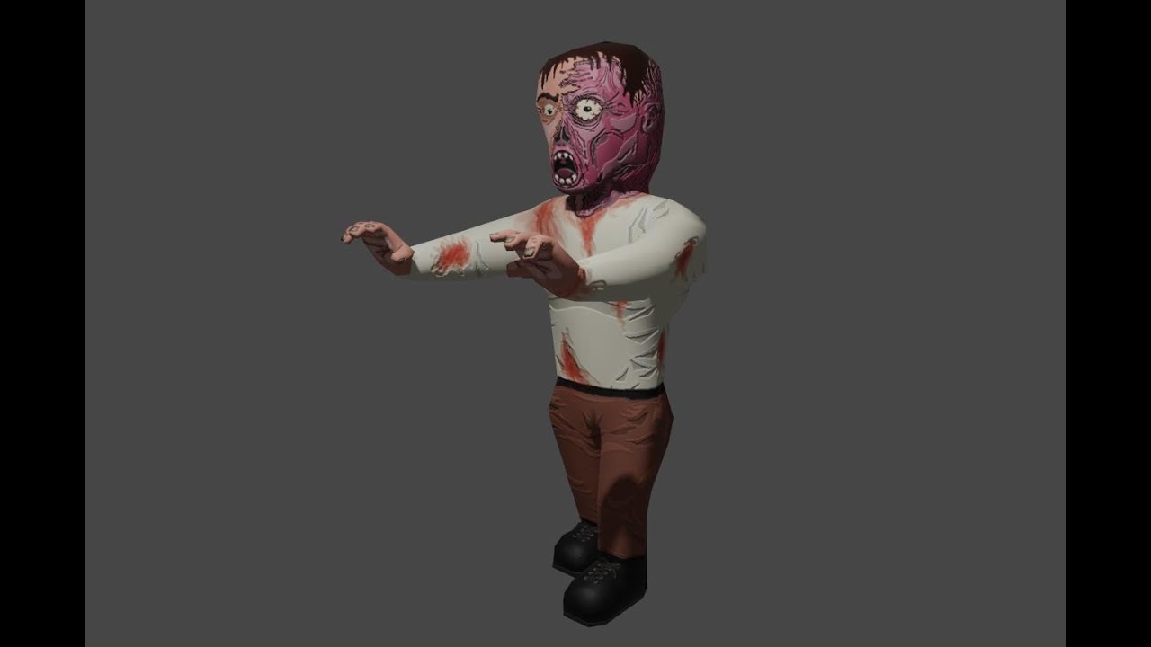 Zombie Cartoon 3D Model