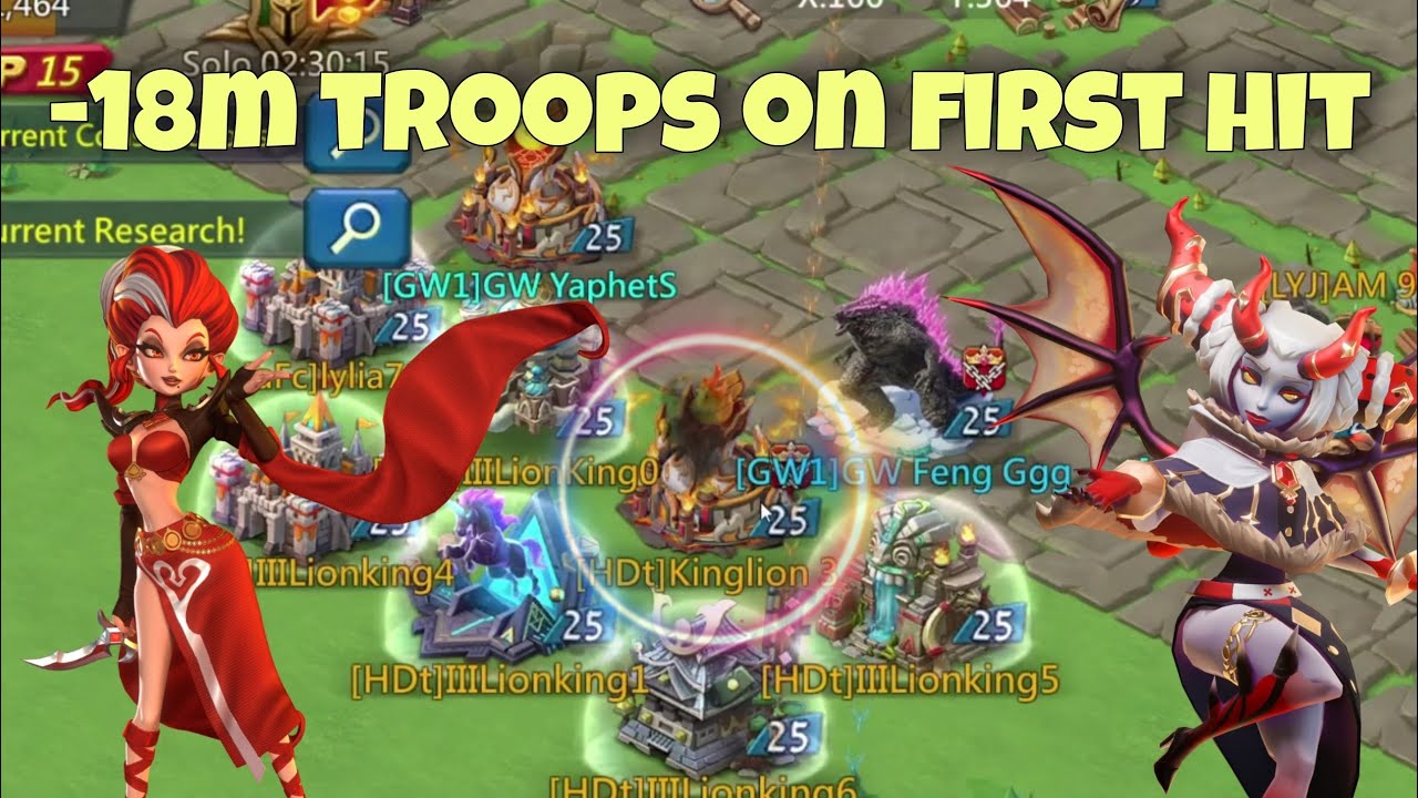 Lords Mobile - Big castle caught offline and was zeroed. Strongest blast hits. Illegal reports