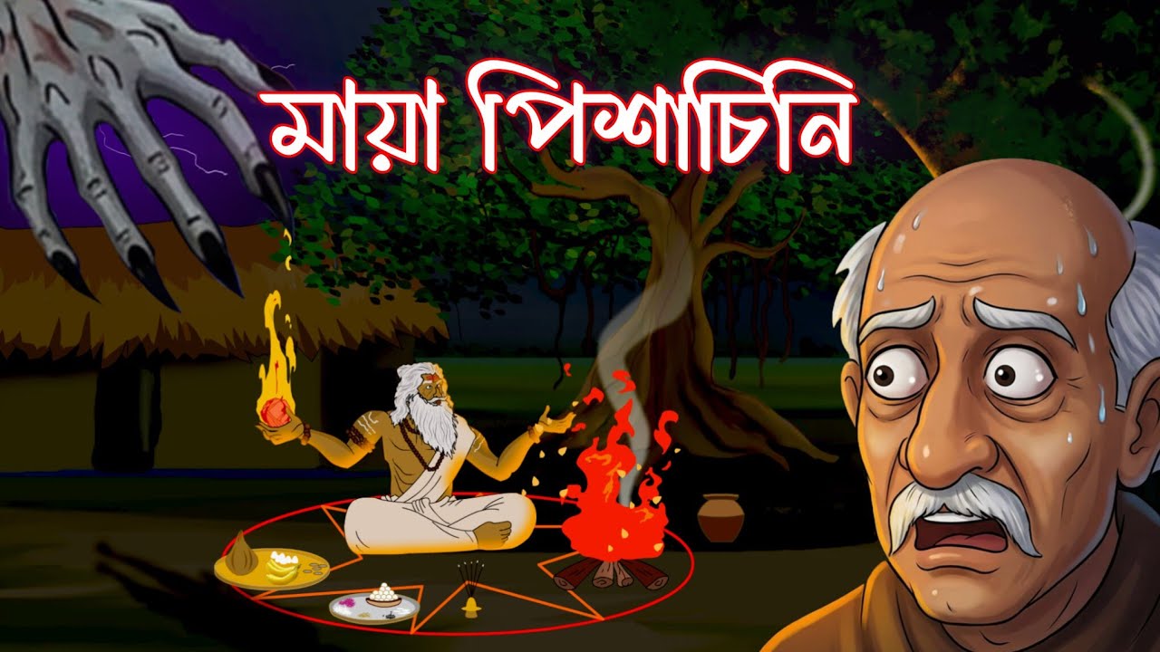 Nishi Rater Tantrik I Bhuter Cartoon I  Bengali Horror Cartoon I Kuhok Animation I Haunted