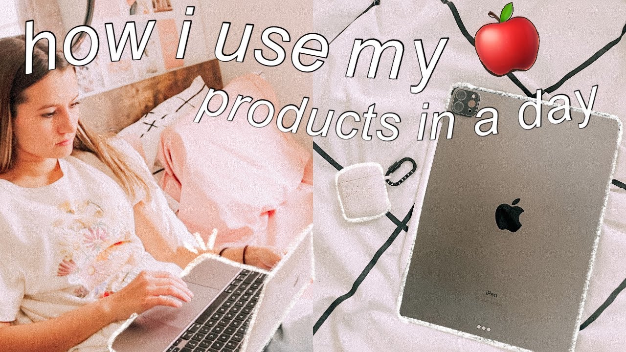 Как я использую все свои продукты Apple за день!! (MacBook, iPhone 12, iPad Pro, AirPods и т. д.)