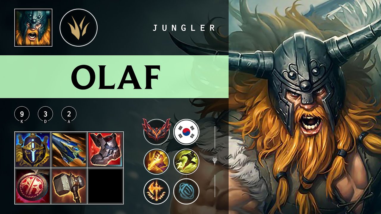 Olaf Jungle vs Lee Sin - KR Grandmaster Patch 25.24
