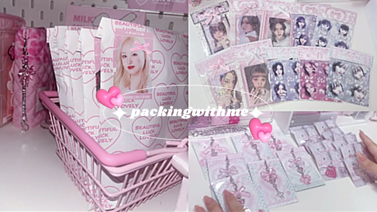 packing withme🎀一緒に梱包しよう？♡ 포카포장トレカ梱包/作業動画/梱包動画/다이브로그/아이브/포카 /photocard/DIVEvlog