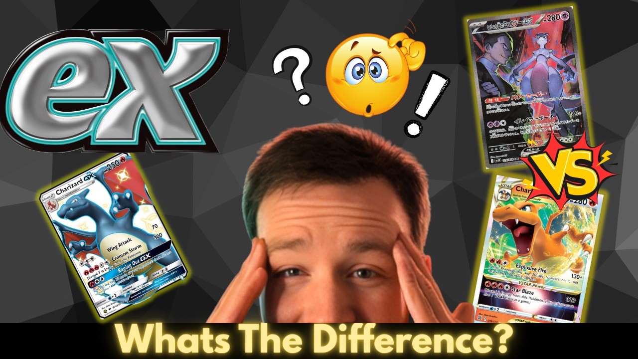 Confused by EX vs GX vs V vs VSTAR? 🤯 Pok&eacute;mon Card Types Explained