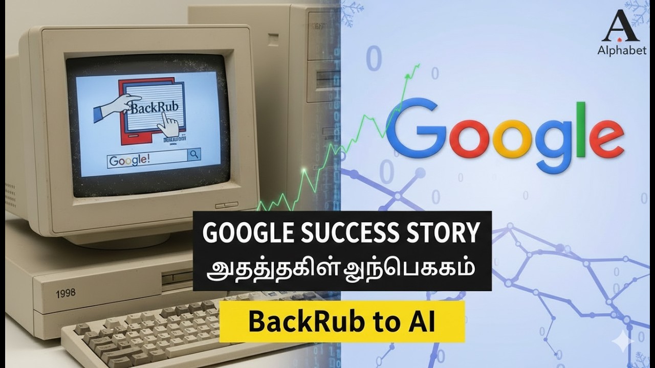 BackRub முதல் AI வரை: Google வளர்ந்த கதை! | Google Success Story #tamil 🔎🔎#education #google