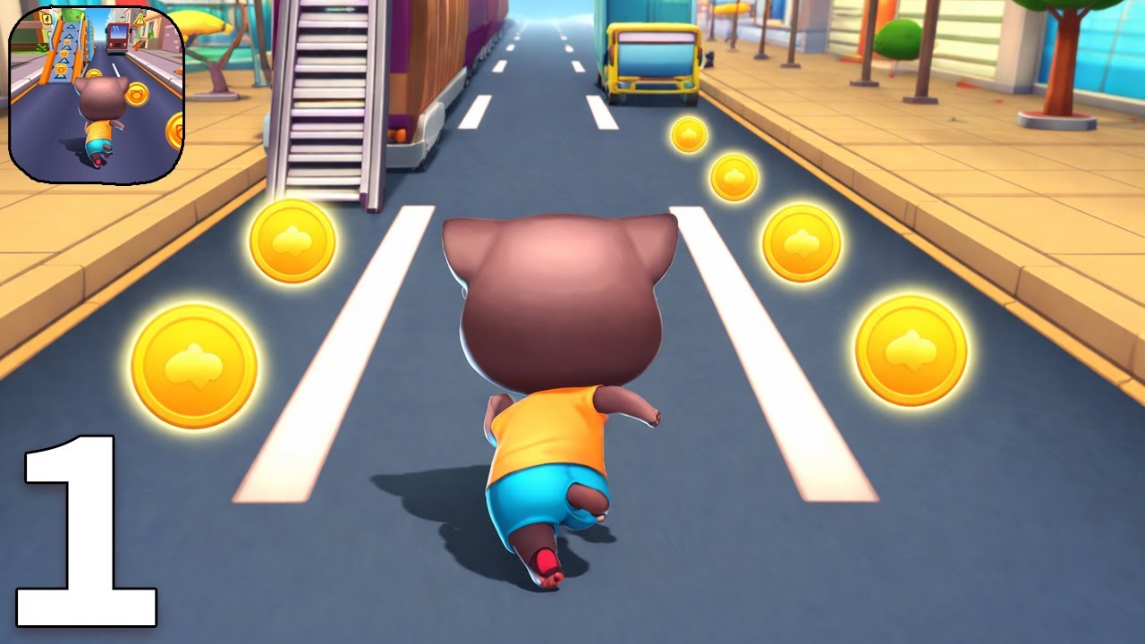 CAT RUNNER - Gameplay Walkthrough (iOS,Android) Part 1 - Running Pet Game