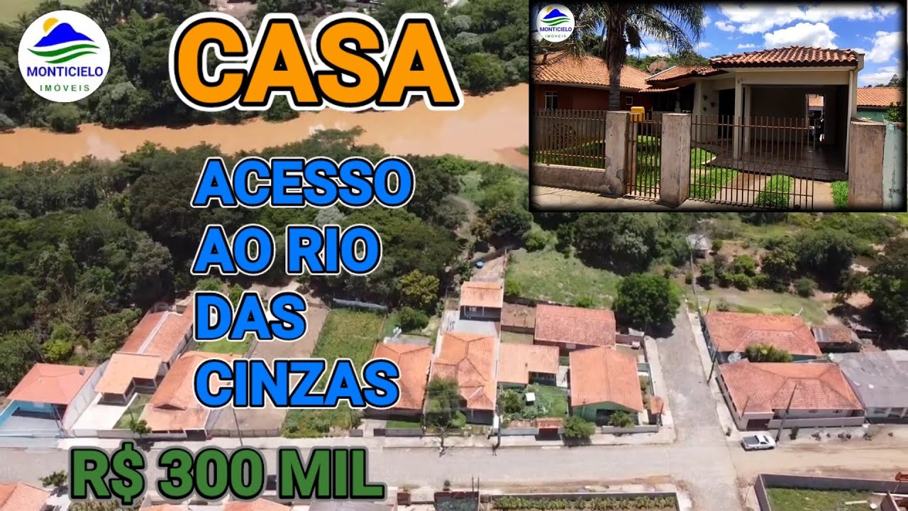 VENDE-SE CASA PARA MORAR OU LAZER COM ACESSO AO RIO - R$ 300 MIL (CÓDIGO X203)