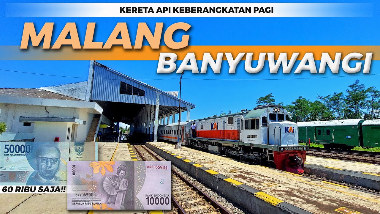 CUMA 60 RIBU! KERETA PAGI DARI MALANG KE BANYUWANGI, TRIP KA TUMAPEL DAN PROBOWANGI