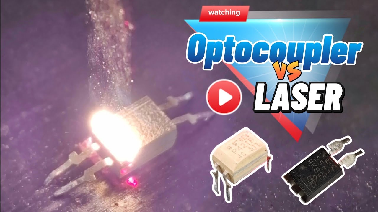Optocoupler decapsulation by request! What's inside? Let's find out! ASMR laser burning sound!