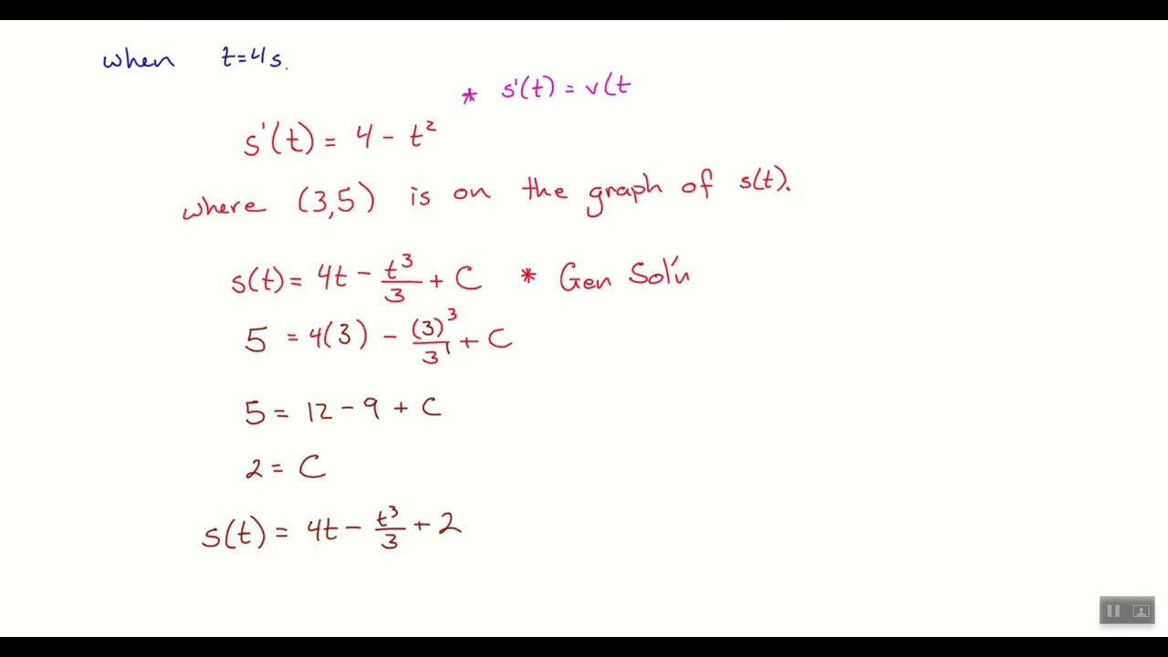 2nd Hour Calculus (1/30/26) - Lesson 4.8.3 - Apply DiffEq