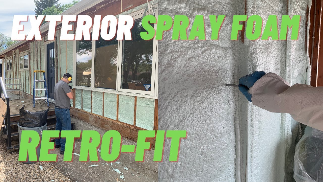 Exterior Spray Foam Insulation Retro-fit | See how we did it!