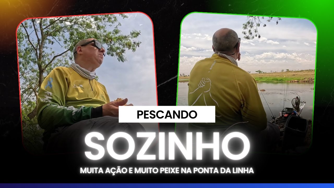 PESCANDO SOZINHO, MAS COM MUITO PEIXE E MUITA AÇÃO #pescaria #tucunare #sozinho #pesca